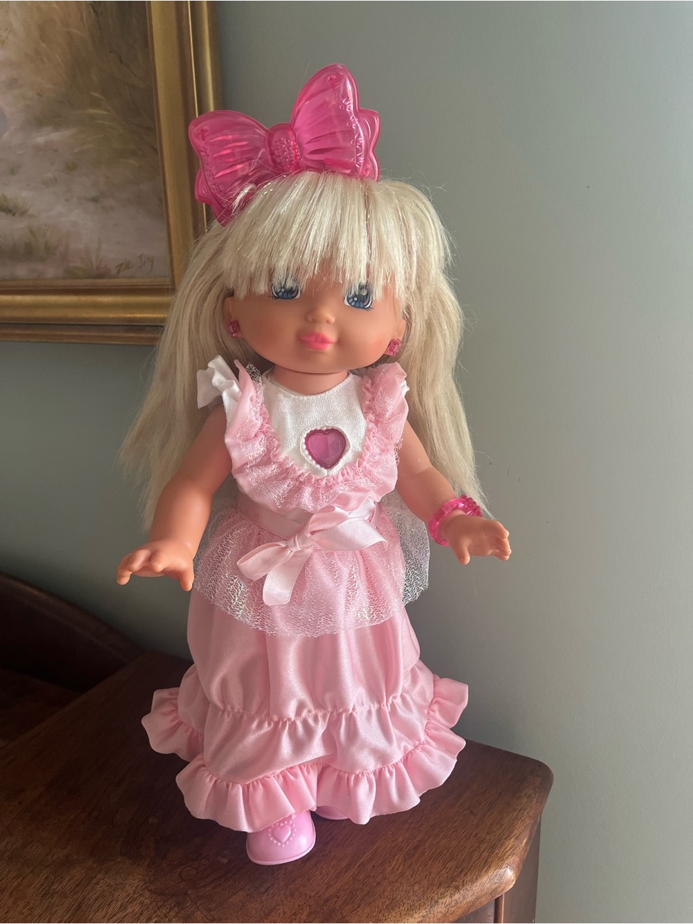 PJ sparkles doll working with outfit! Complete vintage 1980s mattel